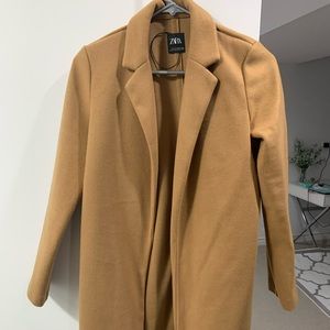 Zara camel pea coat